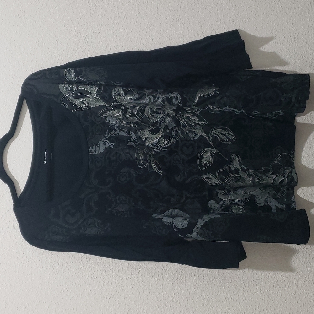 St John's Bay black shirt size 3x